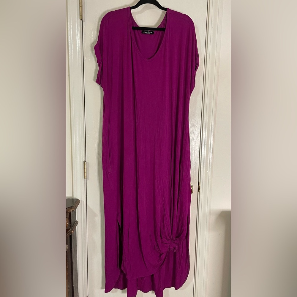 Fuschia Maxi Dress 2x